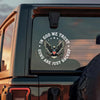 In God We Trust - Guns Are Just Backup Car Window Decal Sticker CH07 910290