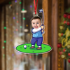 Custom Funny Face Golfer Acrylic Ornament HA75 892714