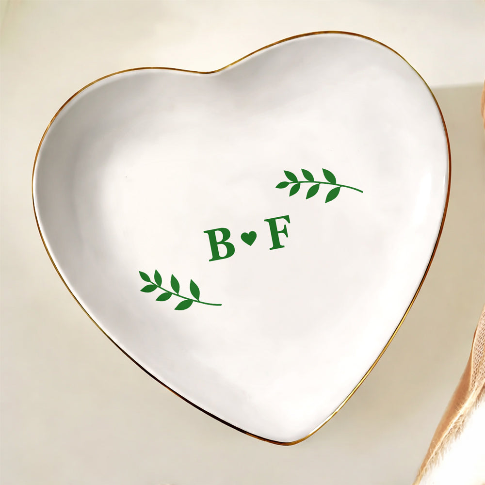 Custom Couple Initial Jewelry Dish Wedding Gift for Bride & Groom, Anniversary Keepsake Gift LM32 669899