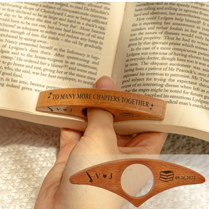 To Many More Chapters Together - Personalized Book Page Holder Gift For Book Friends CH07 899544