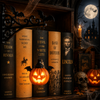 Halloween Metal Bookshelf Lantern Light Gift for Book Lovers, Reader Gift CH07 180222