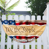 Custom Family Name We The People America Non-Pleated Fan Flag TH10 898895
