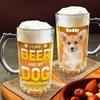 Custom Photo Best Dog Dad Ever Dog Father Print Glass Beer Mug HO82 893682