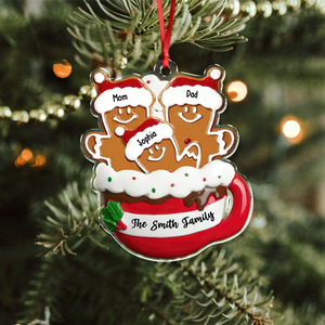 Gingerbread Christmas Acrylic Ornament Personalized Gift For Family HO82 894642