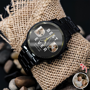 Custom Photo Best Dad Ever Men's Wrist Watch For Dad TH10 894263