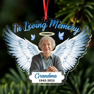 Custom Photo In Loving Memory - Personalized Memorial Acrylic Ornament CH07 896870