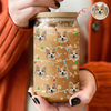Custom Puppy Face Christmas Light Glass Can With Lid Gift For Dog Lovers CH07 896934