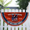 Custom Family Name Faith, Family & Freedom America 250 Years Non-Pleated Fan Flag CH07 910236