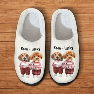 Custom Dog Photo Slippers Christmas Gift For Dog Lovers TH10 896773