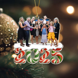 Custom Photo Our Kind Of Merry Family Acrylic Ornament Gift For Christmas HO82 900064