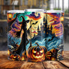 Halloween Witches And Pumpkin Skinny Tumbler HO82 894958