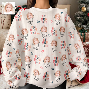Best Nana Ever Custom Photo Grandkids Ugly Sweater TH10 894329