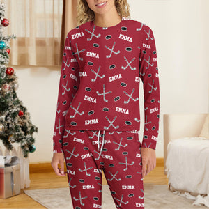Hockey Custom Name - Personalized Sleepwear Gift For Hockey Lovers HO82 900204