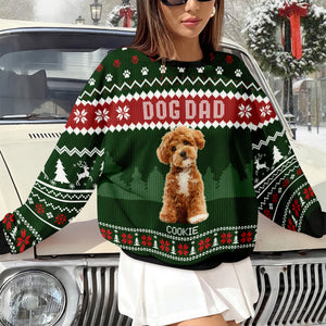 Custom Photo Dog Dad Dog Mom Ugly Sweater HA75 892916