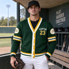 Personalized Baseball Photo Varsity V-neck Cardigan Baseball Player Gift HO82 903592
