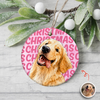 Custom Photo Christmas Ceramic Ornament, Gifts For Dog Cat Lovers, Dog Dad And Mom, Cat Owners TH10 170681