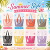 Custom Name Striped PVC Beach Tote Bag Personalized Summer Gift CH07 911862