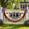 1776 National Champs 250 Years of Freedom Non-Pleated Fan Flag CH07 911974