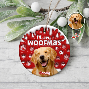 Custom Dog Cat Photo Christmas - Personalized Ceramic Ornament TH10 894383