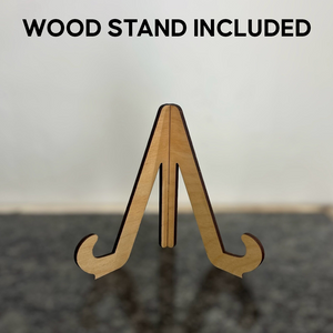 Personalized Best Dad Ever Hands Down 2-Layered Wooden Plaque With Stand TH10 892979