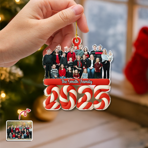 Custom Photo Marshamallow Family Acrylic Ornament Gift For Mom, Dad, Brother, Sister, Kids HO82 900646