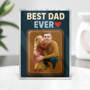 Custom Photo Dad And Kid Action Figure Acrylic Block Plaque, Unique Keepsake HO82 894000