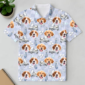 Custom Pet Photo Golf Polo Shirt Gift For Golfer, Golf Lovers, Dog Cat Lovers HO82 900840