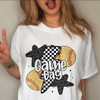 Glitter Softball Retro Checkered Softball Family Bright Shirt HO82 893646