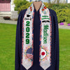 Personalized Country Flag Class of 2026 Graduation Stoles LM32 897969