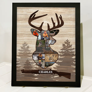 Custom Photo Deer Hunting Wood Picture Frame CH07 896550