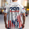 Personalized USA 250th Anniversary Patriotic Statue of Liberty Merica 250 Baseball Jersey Shirt HO82 902896