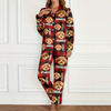 Custom Photo Name Dog Cat Satin Pajamas CH07 896208