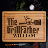 The Grillfather BBQ Engraved Cutting Board Personalized Gift For Father's Day HO82 893990