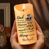 Custom Photo Dad Mom Left Me Beautiful Memories Personalized Led Candle Memorial Gift CH07 895280