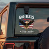 Patriotic 250th Anniversary God Bless America Eagle 1776–2026 Car Window Decal Sticker HO82 900872