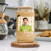 Custom Photo Senior 2027 Glass Can With Lid Back to School Gift for Senior HA75 921974
