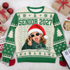 Custom Photo Senior 2027 Graduation Ugly Christmas Sweater LM32 669911