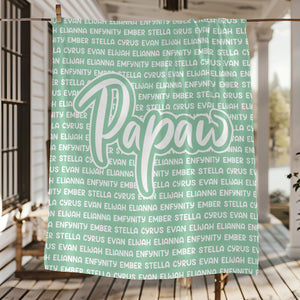 Custom Kid Names Blanket Gift For Mother's Day, Father's Day Personalized Gift HO82 893536