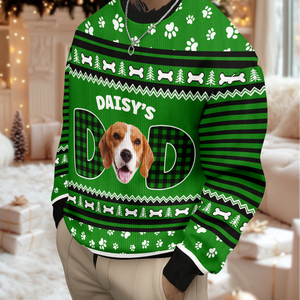 Custom Photo Dog Mom Dog Dad Ugly Sweater Christmas Gift HA75 892900