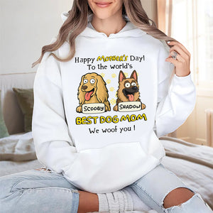 Woof Best Dog Mom Personalized Shirt Mother's Day Gifts HA75 892152