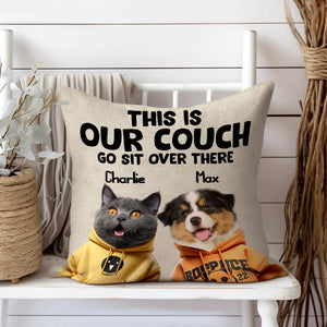 This Is Our Couch Personalized Pillow Gift For Dog And Cat Lovers CH07 896338
