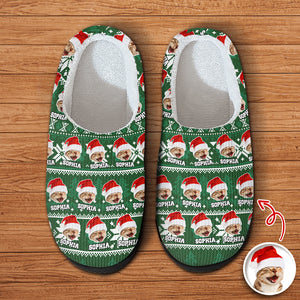 Custom Pet Photo Slipper - Christmas Gift For Dog And Cat Lovers TH10 894451