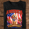 Personalized 250 Years Of Freedom Dog Dark Shirt HA75 920252