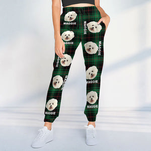 Custom Pet Photo Flannel Style Personalized Sweatpant For Dog Lovers Cat Lovers CH07 896104