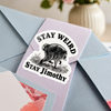 Stay Weird Stay Jimothy Raccoon Roll Sticker – Funny Trash Panda Meme CH07 180232