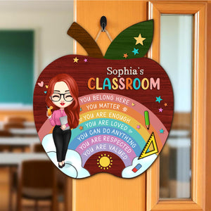 Teacher's Classroom Personalized DoorSign Gift For Teacher, Back To School HA75 892628