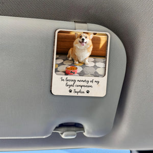 Custom Pet Photo Memorial Car Visor Clip Gift For Pet Lovers TH10 898111