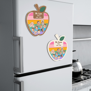 Custom Photo Thank You Teacher – Personalized Apple Shaker Locker Magnet Gift From Students HO82 894426