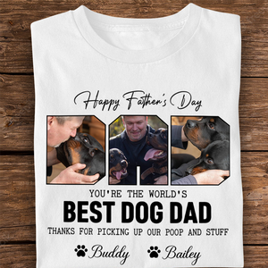 Custom Photo Happy Father's Day Best Dog Dad Shirt Gift For Father's Day HO82 893968