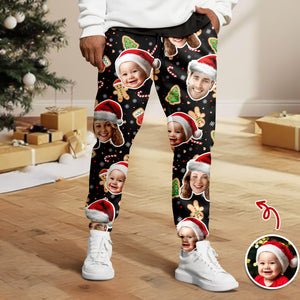 Custom Funny Family Face With Christmas Pattern Sweatpants HA75 892790